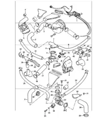 cooling air duct, control switch 911 1978-83