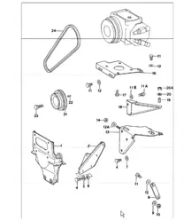 YORK compressor mounting and driving mechanism 911 1978-83