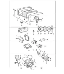 éclairage intérieur, phare antibrouillard 911 1978-83