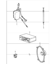 Radioeinbauteile 911 1984-86