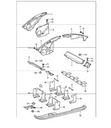 Luftführung Motorabdeckung 911 1984-86 Luftführung Motorabdeckung 911 1984-86