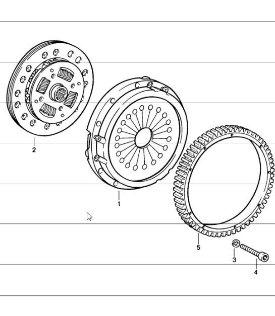 Diagram 301-00 Porsche Cayenne Turbo 4.5L 2003>> Transmission