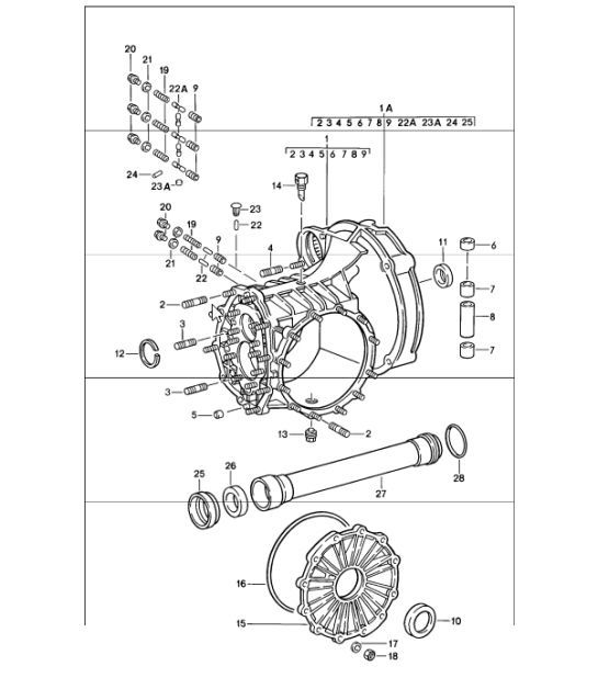 Diagram 302-00 Porsche Cayenne S V8 4.8L Petrol 400HP Transmission