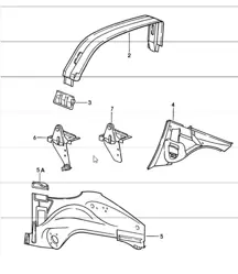 rivestimento interno 911 TARGA / CABRIO 1984-86
