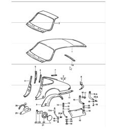 Außenverkleidung hinten (muss nachgearbeitet werden) 911 COUPE 1984-86 Außenverkleidung hinten (muss nachgearbeitet werden) 911 COUPE 1984-86