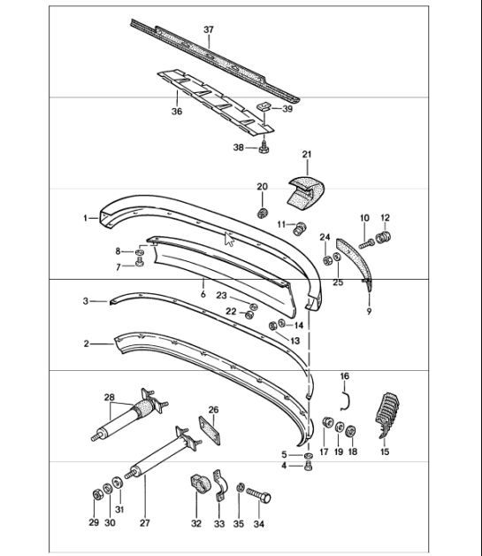 Diagram 802-05 Porsche Cayenne Coupe Turbo S E-Hybrid V8 4.0L 550CV 