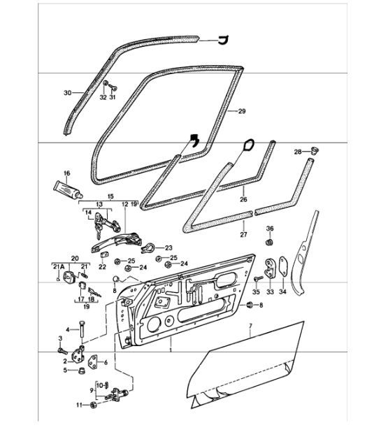 Diagram 804-00 Porsche 911/912 (1965-1989) Carrozzeria