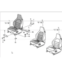 Sportsitz komplett 911 ab 1985