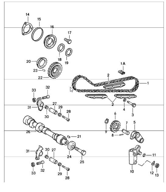 Diagram 103-10 Porsche 卡宴 Turbo 4.5L 2003>> 引擎