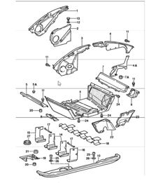 air duct engine cover 911 1987-89 air duct engine cover 911 1987-89