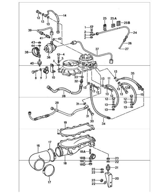 Diagram 107-35 Porsche Panamera 970 MK1 (2009-2013) Motore