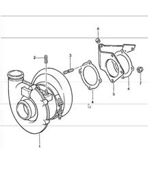 turbocompresseur 911 TURBO 930.66/68 1987-89