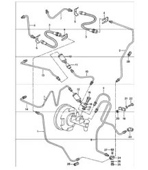 conduite de frein avant 911 1987-89