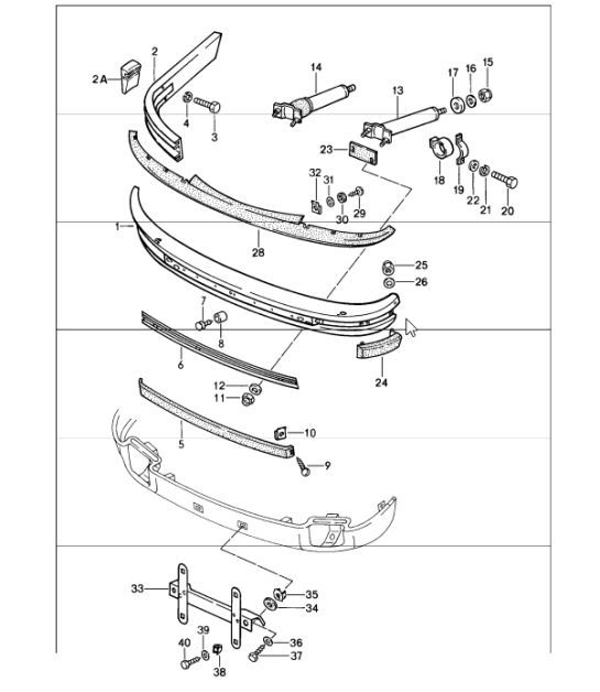 Diagram 802-00 Porsche Cayenne Turbo 4.5L 2003>> Body