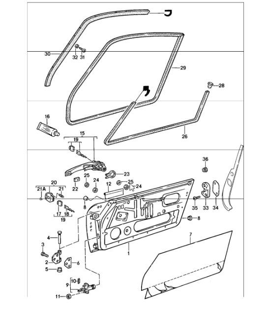 Diagram 804-00 Porsche Cayenne Turbo 4.5L 2003>> Carrozzeria