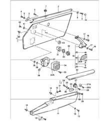 interior equipment: doors 911 1987-89