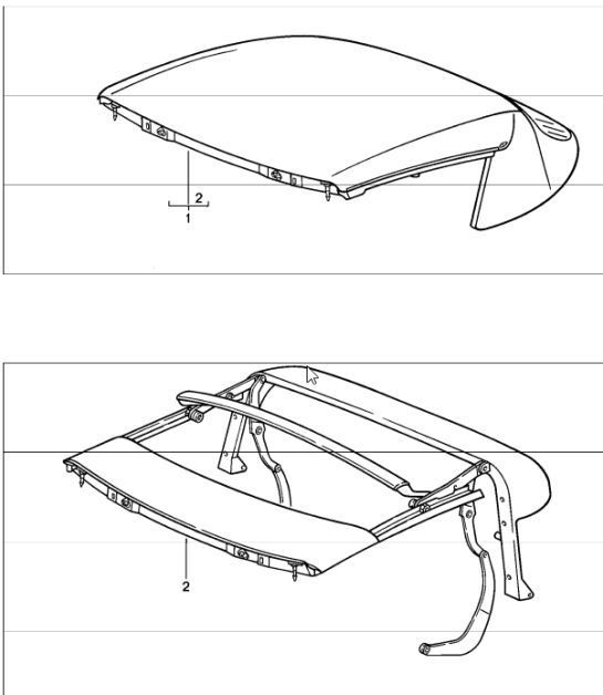 Diagram 811-10 Porsche Cayenne 92A (958) 2010-2017 Body
