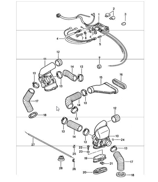 Diagram 813-01 Porsche 卡宴 9PA (955) 2003-2006  车身