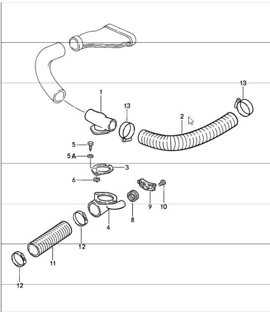 Diagram 813-10 Porsche 996 C4 3.4L 1997-08/01 Carrozzeria