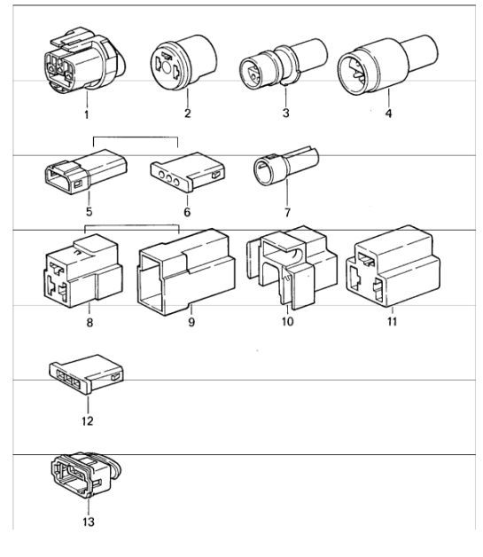 Diagram 902-58 Porsche 911 & 912 (1965-1989) Electrical equipment