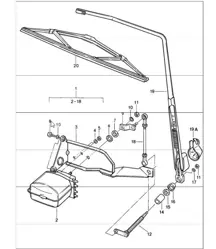 rear window wiper 911 1987-89
