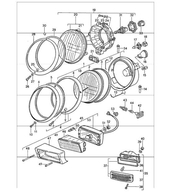 Diagram 905-00 Porsche 944 Turbo S 2.5L 8V 1988>> 