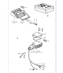 additional brake light 911 1987-89