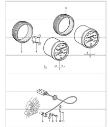 velocímetro 911 1987-89