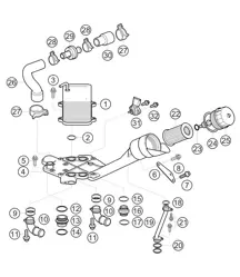 Heat exchanger console 911 (991) GT3 CUP 2016