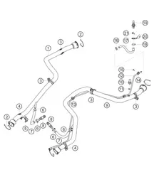 Circuit d'eau arrière 911 (991) GT3 CUP 2016