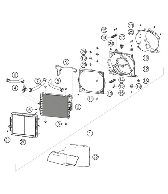 Diagram 1.1-22 Porsche 991 (911) MK1 2012-2016 Engine