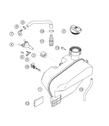 Serbatoio di espansione dell'acqua 911 (991) GT3 CUP 2016