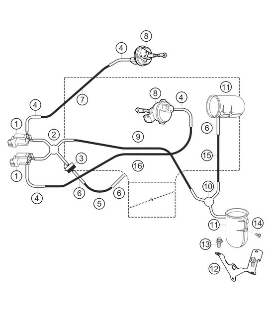 Diagram 1.1-28 Porsche 991 (911) MK1 2012-2016 Engine