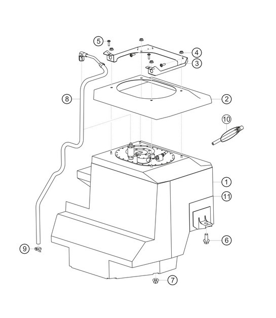Diagram 2.2-01 Porsche 991 (911) MK1 2012-2016 Fuel System, Exhaust System