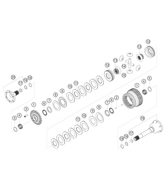 Diagram 3.3-16 Porsche 991 (911) MK1 2012-2016 Transmission