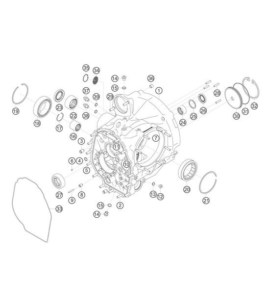 Diagram 3.3-05 Porsche 991 (911) MK1 2012-2016 Transmission