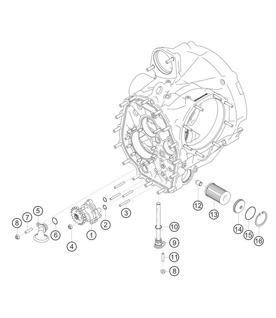 Diagram 3.3-06 Porsche 991 (911) MK1 2012-2016 Transmission
