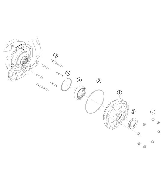 Diagram 3.3-07 Porsche 991 (911) MK1 2012-2016 Transmission