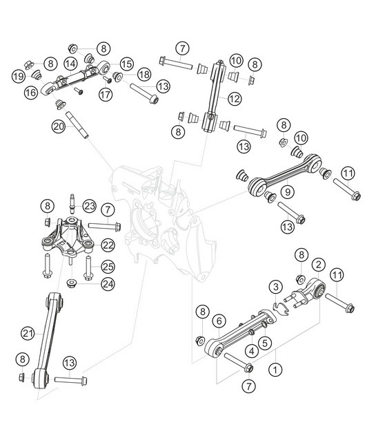 Diagram 5.5-02 Porsche 991 (911) MK2 2016-2019 Rear Axle