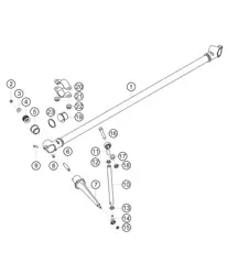Barra estabilizadora trasera 911 (991) GT3 CUP 2016