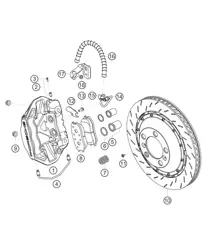 Brake rear 911 (991) GT3 CUP 2016