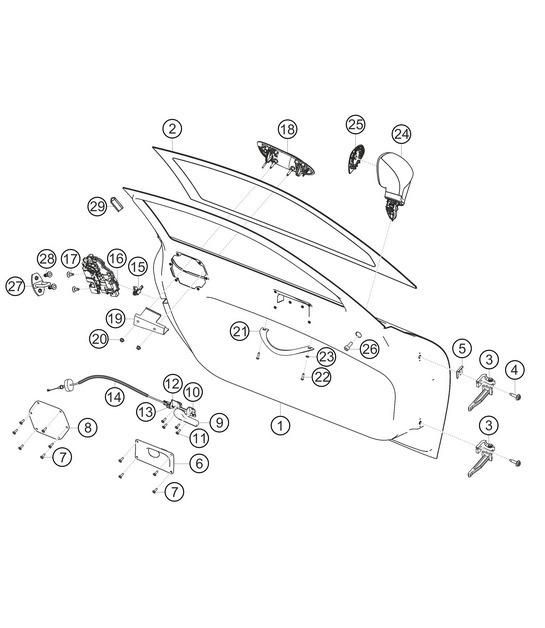 Diagram 8.8-12 Porsche 991 (911) MK1 2012-2016 Body