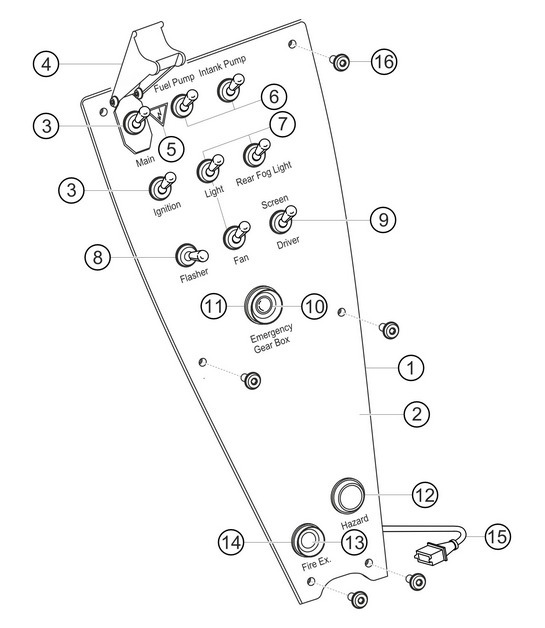Diagram 9.9-13 Porsche 991 (911) MK1 2012-2016 Electrical equipment