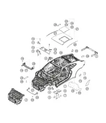 Carrosserie in wit 911 (991) GT3 CUP 2018 - 2019