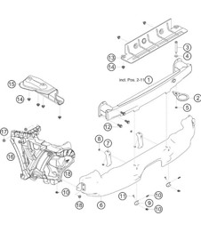 Rear heat protection 911 (991) GT3 CUP 2018 - 2019