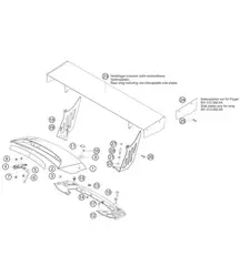 Rear cover and wing 911 (991) GT3 CUP 2018 - 2019