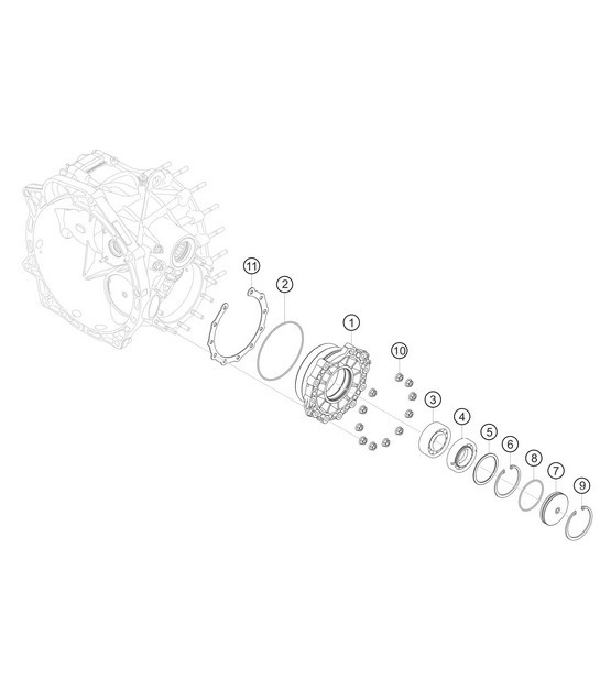 Diagram 3.3-08 Porsche Cayenne S V8 4.8L Petrol 400HP Transmission