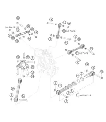 Bracci trasversali dell'asse posteriore 911 (992) GT3 CUP 2021