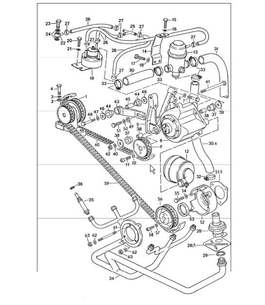 Diagram 108-00 Porsche 928S 4.7L 1981-83 