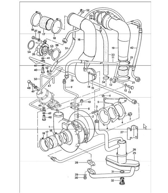 Diagram 202-20 Porsche Boxster 987 S 3.2/3.4L 2005-08/08 燃油系统、排气系统